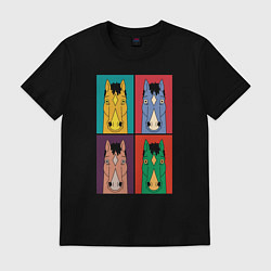 Футболка хлопковая мужская BoJack Horseman, цвет: черный
