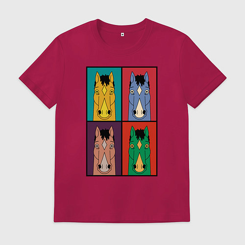 Мужская футболка BoJack Horseman / Маджента – фото 1