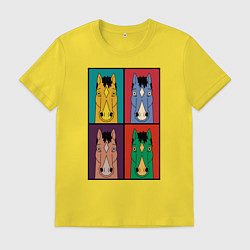 Футболка хлопковая мужская BoJack Horseman, цвет: желтый