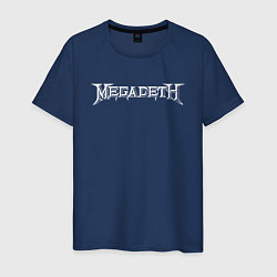 Футболка хлопковая мужская Megadeth, цвет: тёмно-синий