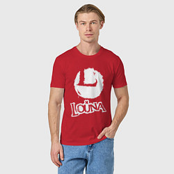 Футболка хлопковая мужская Louna, цвет: красный — фото 2