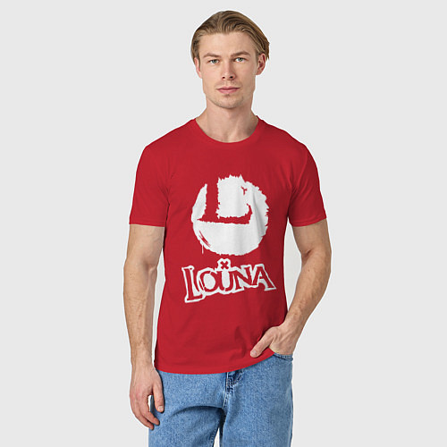 Мужская футболка Louna / Красный – фото 3