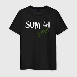 Футболка хлопковая мужская Sum 41, цвет: черный