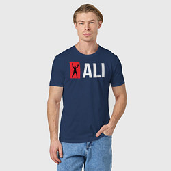 Футболка хлопковая мужская ALI, цвет: тёмно-синий — фото 2