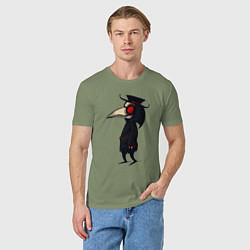 Футболка хлопковая мужская ЧУМНОЙ ДОКТОР, цвет: авокадо — фото 2