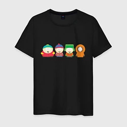 Футболка хлопковая мужская SOUTH PARK, цвет: черный