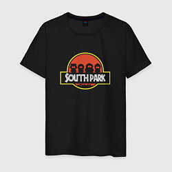 Футболка хлопковая мужская Южный парк, цвет: черный