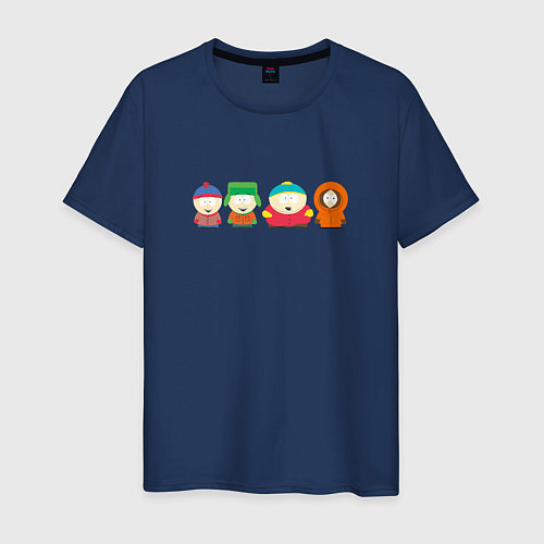 Мужская футболка South Park Саус Парк / Тёмно-синий – фото 1