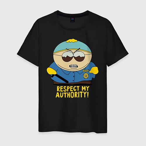 Мужская футболка South Park, Эрик Картман / Черный – фото 1