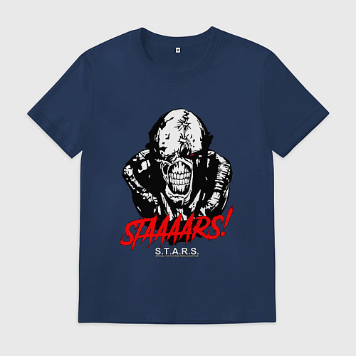 Мужская футболка STAAAAARS! / Тёмно-синий – фото 1