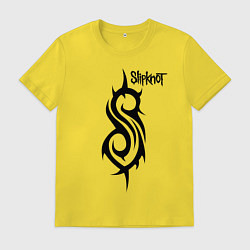 Футболка хлопковая мужская SLIPKNOT, цвет: желтый