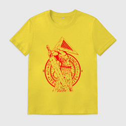 Футболка хлопковая мужская SILENT HILL, цвет: желтый