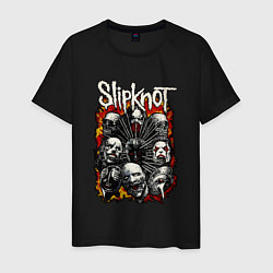 Футболка хлопковая мужская Slipknot, цвет: черный