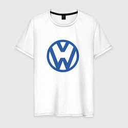 Футболка хлопковая мужская Volkswagen, цвет: белый