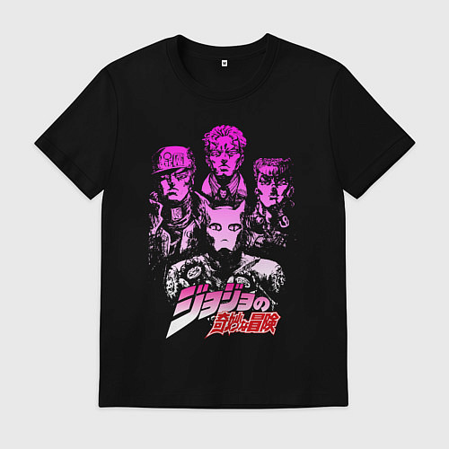 Мужская футболка JOJOS BIZARRE ADVENTURE / Черный – фото 1