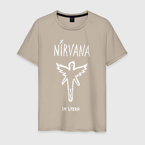 Мужская футболка Nirvana In utero / Миндальный – фото 1