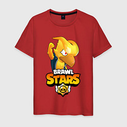 Футболка хлопковая мужская BRAWL STARS CROW PHOENIX, цвет: красный