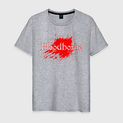 Футболка хлопковая мужская Bloodborne, цвет: меланж