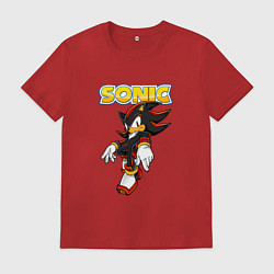 Футболка хлопковая мужская Sonic, цвет: красный
