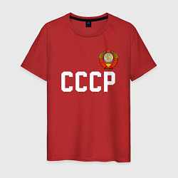 Футболка хлопковая мужская СССР, цвет: красный