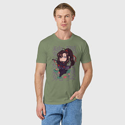 Футболка хлопковая мужская Вэй Усянь, цвет: авокадо — фото 2