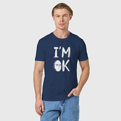 Футболка хлопковая мужская IM OK, цвет: тёмно-синий — фото 2