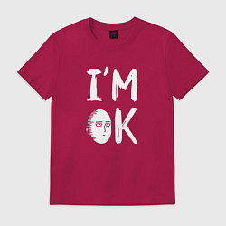 Футболка хлопковая мужская IM OK, цвет: маджента