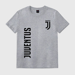 Футболка хлопковая мужская JUVENTUS, цвет: меланж