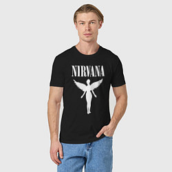 Футболка хлопковая мужская NIRVANA, цвет: черный — фото 2