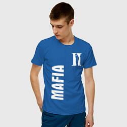 Футболка хлопковая мужская MAFIA II цвета синий — фото 2