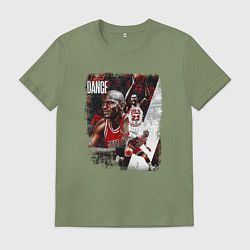 Футболка хлопковая мужская ПОСЛЕДНИЙ ТАНЕЦ, цвет: авокадо