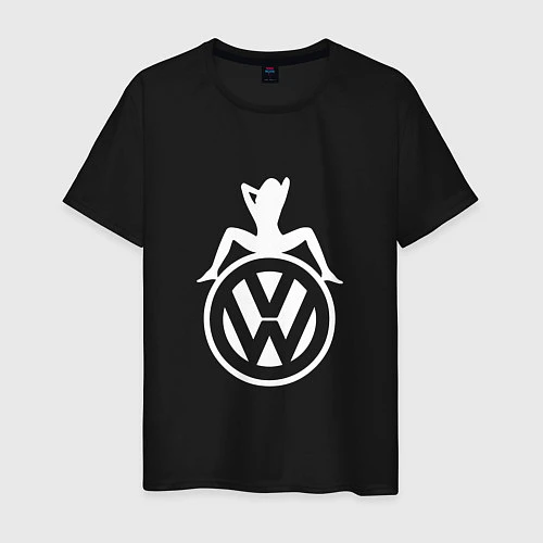 Мужская футболка Volkswagen Girl Z / Черный – фото 1