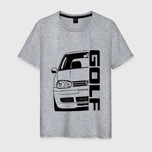 Мужская футболка Volkswagen Golf Z / Меланж – фото 1