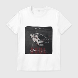 Футболка хлопковая мужская SportCar, цвет: белый