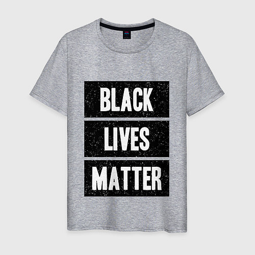 Мужская футболка Black lives matter Z / Меланж – фото 1