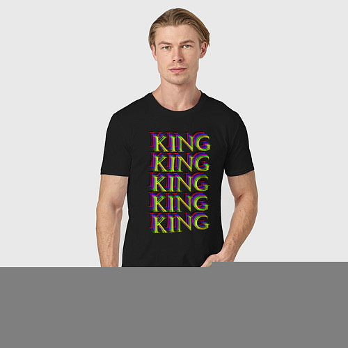 Мужская футболка KING / Черный – фото 3