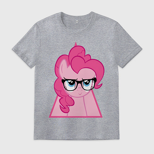 Мужская футболка Pinky Pie hipster / Меланж – фото 1