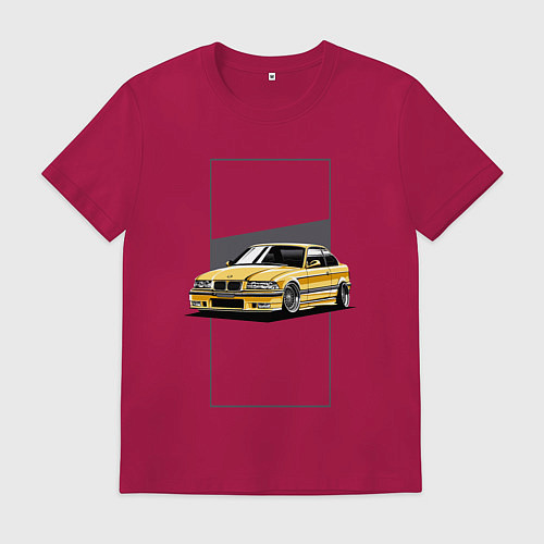 Мужская футболка BMW E36 / Маджента – фото 1
