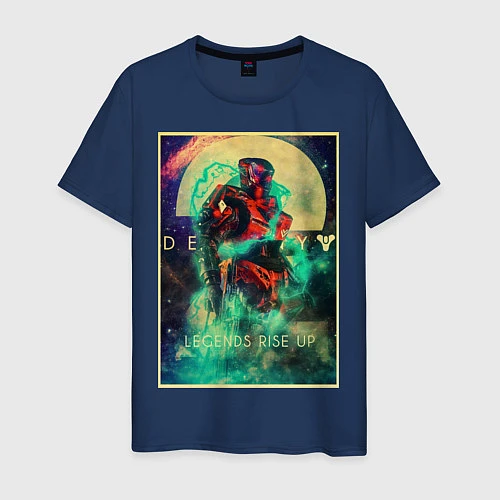 Мужская футболка Destiny / Тёмно-синий – фото 1