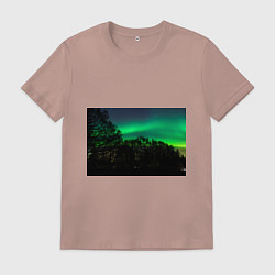 Мужская футболка Северное сияние