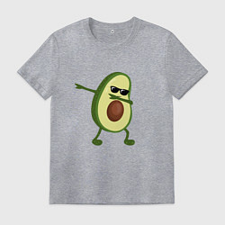 Футболка хлопковая мужская Авокадо дэб, цвет: меланж