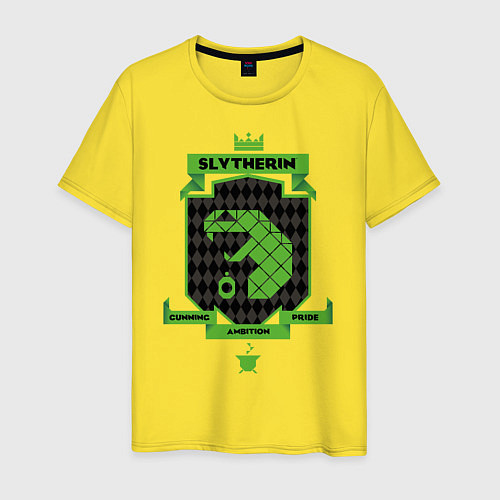 Мужская футболка Slytherin / Желтый – фото 1