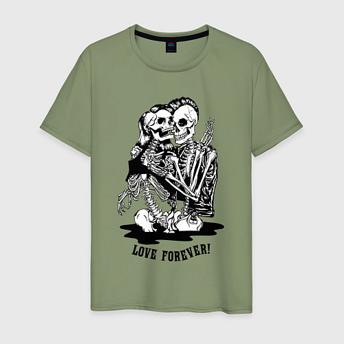 Мужская футболка Love forever! / Авокадо – фото 1