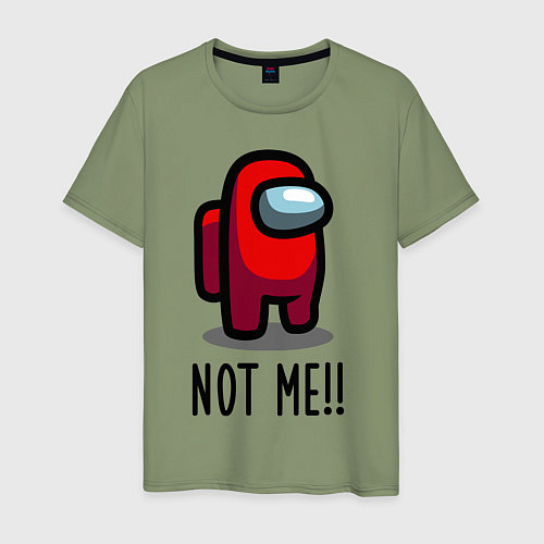 Мужская футболка Among Us, Not Me! / Авокадо – фото 1