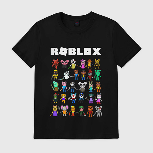 Мужская футболка ROBLOX PIGGY / Черный – фото 1