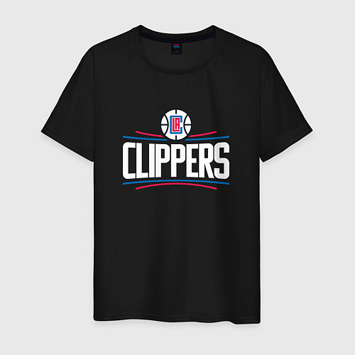 Мужская футболка Los Angeles Clippers / Черный – фото 1