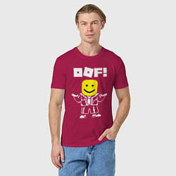 Футболка хлопковая мужская ROBLOX, цвет: маджента — фото 2
