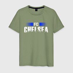Футболка хлопковая мужская FC Chelsea, цвет: авокадо