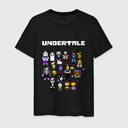 Футболка хлопковая мужская UNDERTALE, цвет: черный