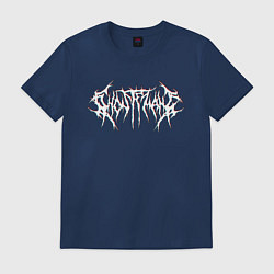 Футболка хлопковая мужская GHOSTEMANE, цвет: тёмно-синий